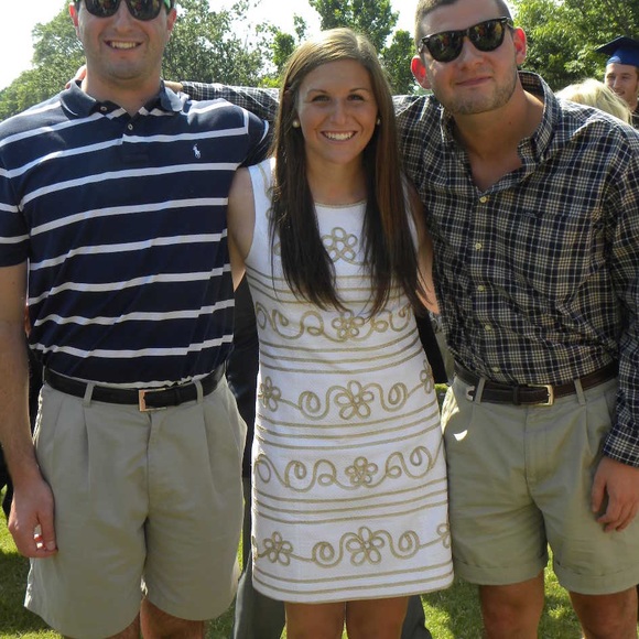 White & Gold Lilly Pulitzer Dress - Picture 4 of 4